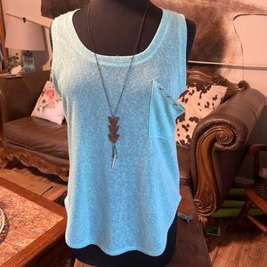 Blu pepper studded tank